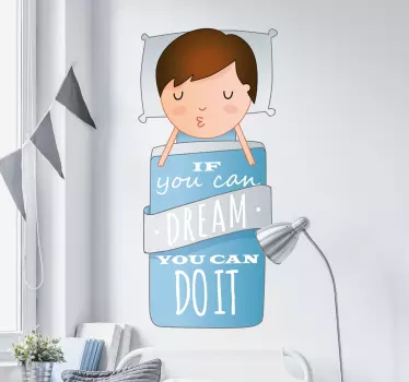 You Can Do It Kid's Decorative Wall Sticker - TenStickers