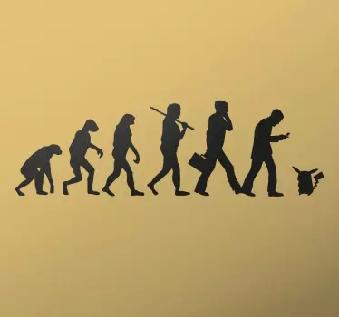 Pokémon Human Evolution Wall Sticker - TenStickers