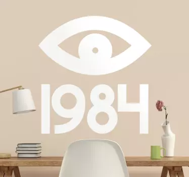 1984 Eye Orwell Sticker - TenStickers
