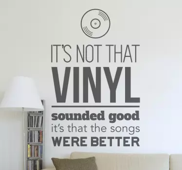 Vinyl's Better Decorative Wall Sticker - TenStickers