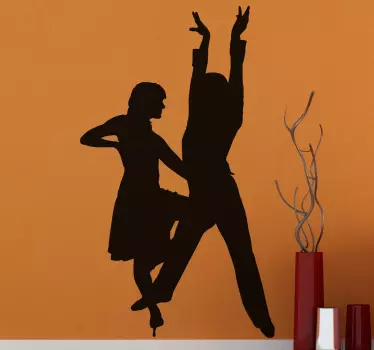 Naljepnica zida latino plesnog plesa - TenStickers
