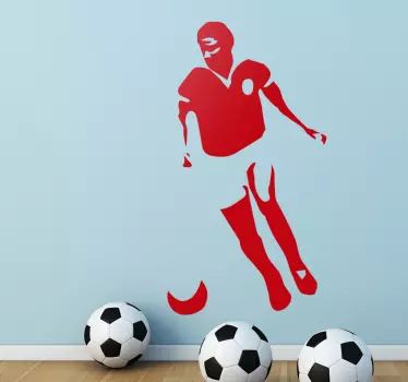 αυτοκόλλητο τοίχου ποδοσφαιριστή eusèbio - TenStickers