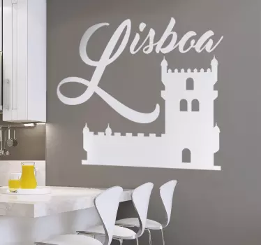 Naklejka dekoracyjna Lizbona - TenStickers