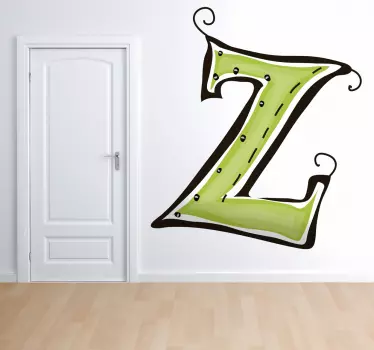 Vinil decorativo ilustração letra Z - TenStickers