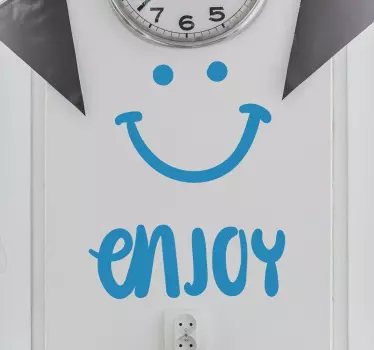 Enjoy Smiley wall sticker - TenStickers