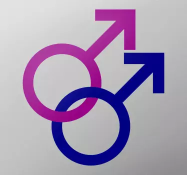 Muursticker Gay Gender Symbolen - TenStickers