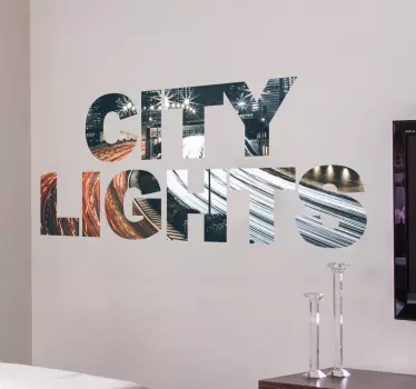 Wandtattoo City Lights - TenStickers