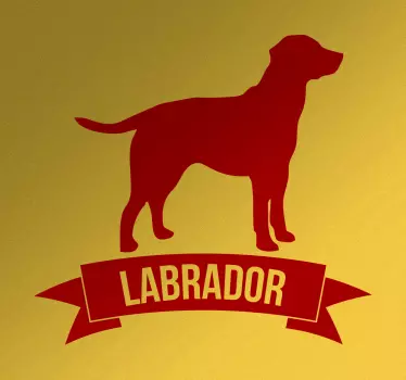 Labradoro šunų veislės sienos lipdukas - „Tenstickers“