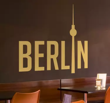 Berlin City Wall Sticker - TenStickers