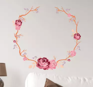 Nalepka za steno s cvetjem - TenStickers