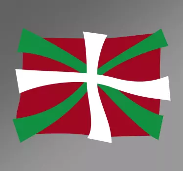Pegatina ikurriña Euskadi - TenVinilo