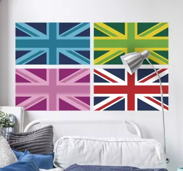 Union Jack Flag Wall Stickers - TenStickers