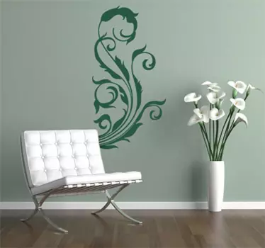 Floral Element Wall Sticker - TenStickers