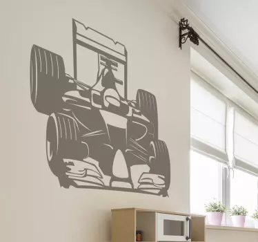 sticker mural de voiture F1 - TenStickers