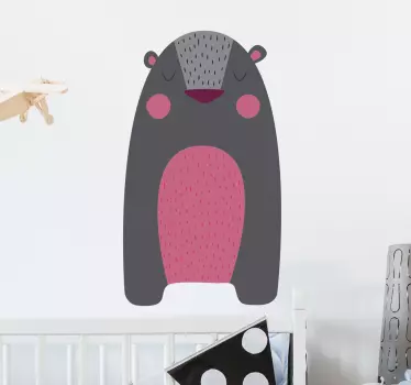 Grizzly Bear Wall Sticker - TenStickers