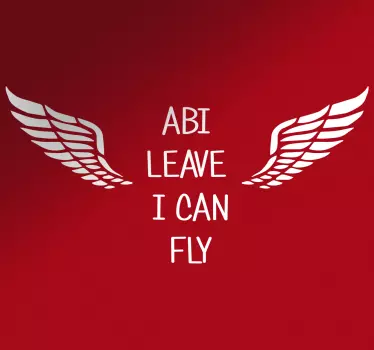 Autoaufkleber Abi leave I can fly - TenStickers