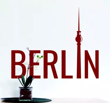 Wandtattoo Berlin Fernsehturm - TenStickers