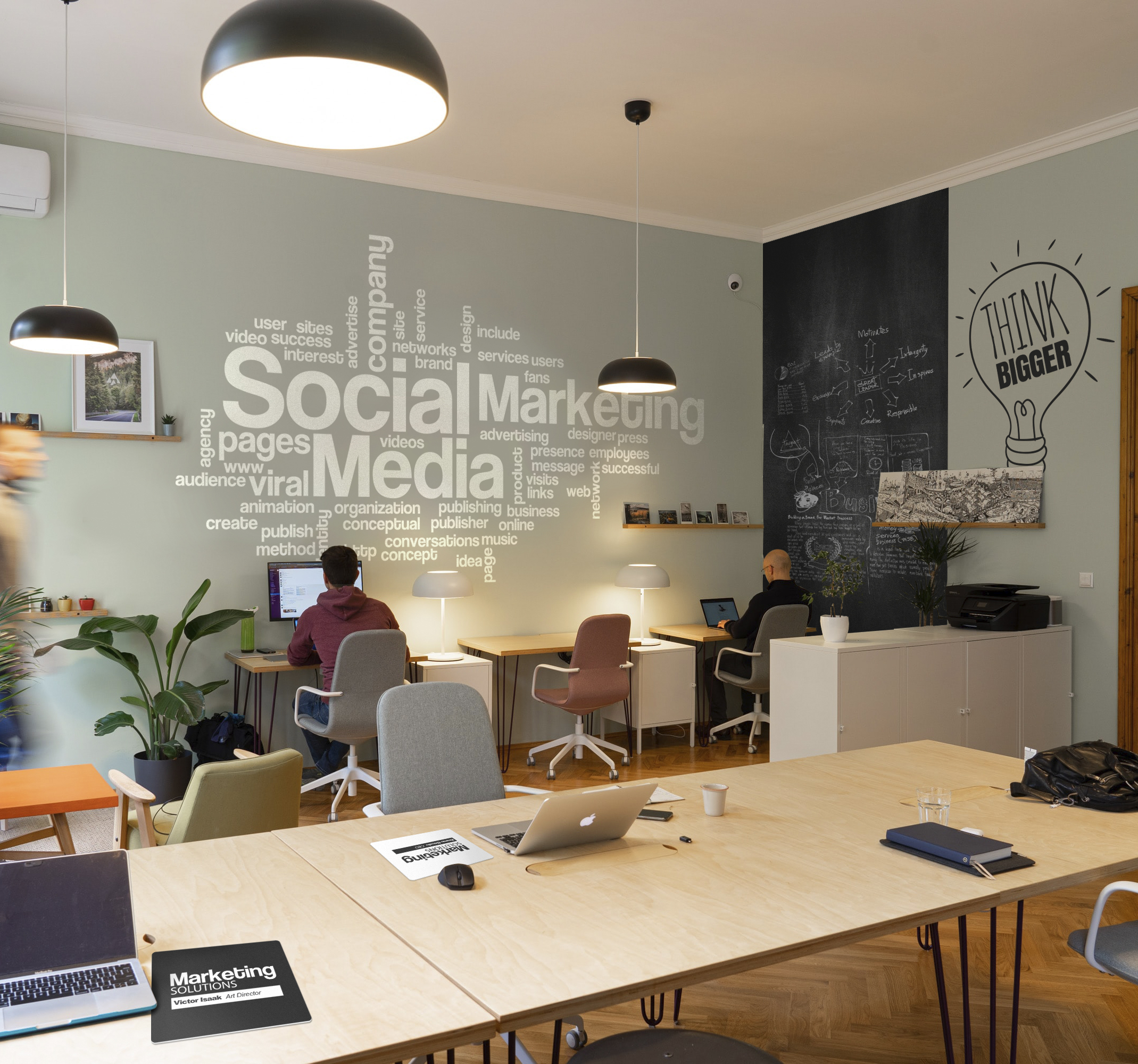 How to decorate a company with office stickers?