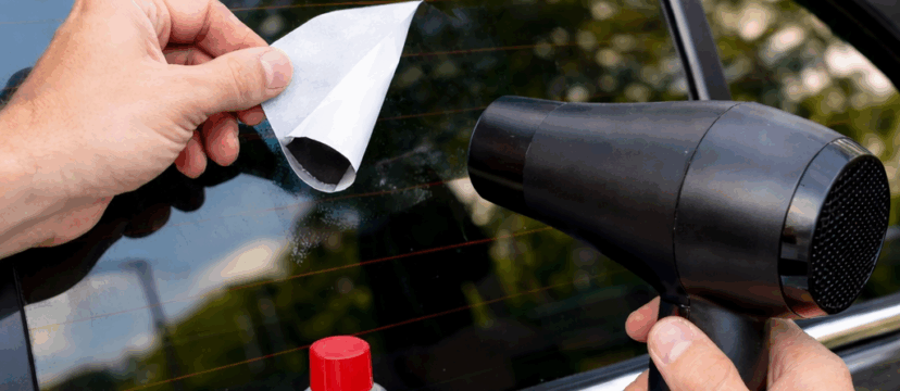 How to remove stickers from car glass?