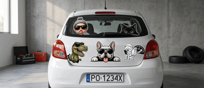 Śmieszne naklejki na samochód; 5 pomysłów, które rozbawią innych kierowców