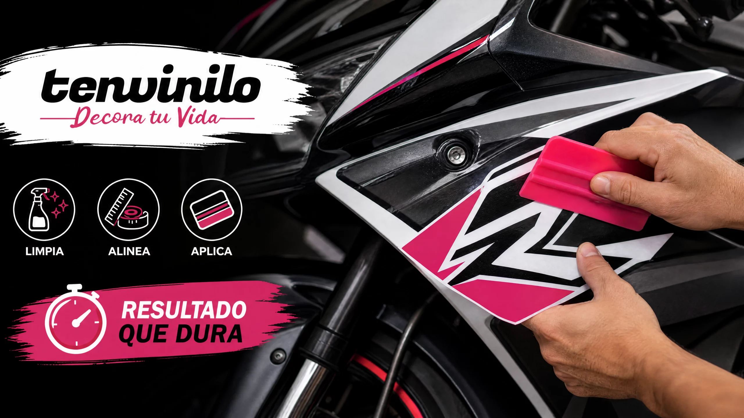 Cómo poner pegatinas en la moto sin burbujas ni errores