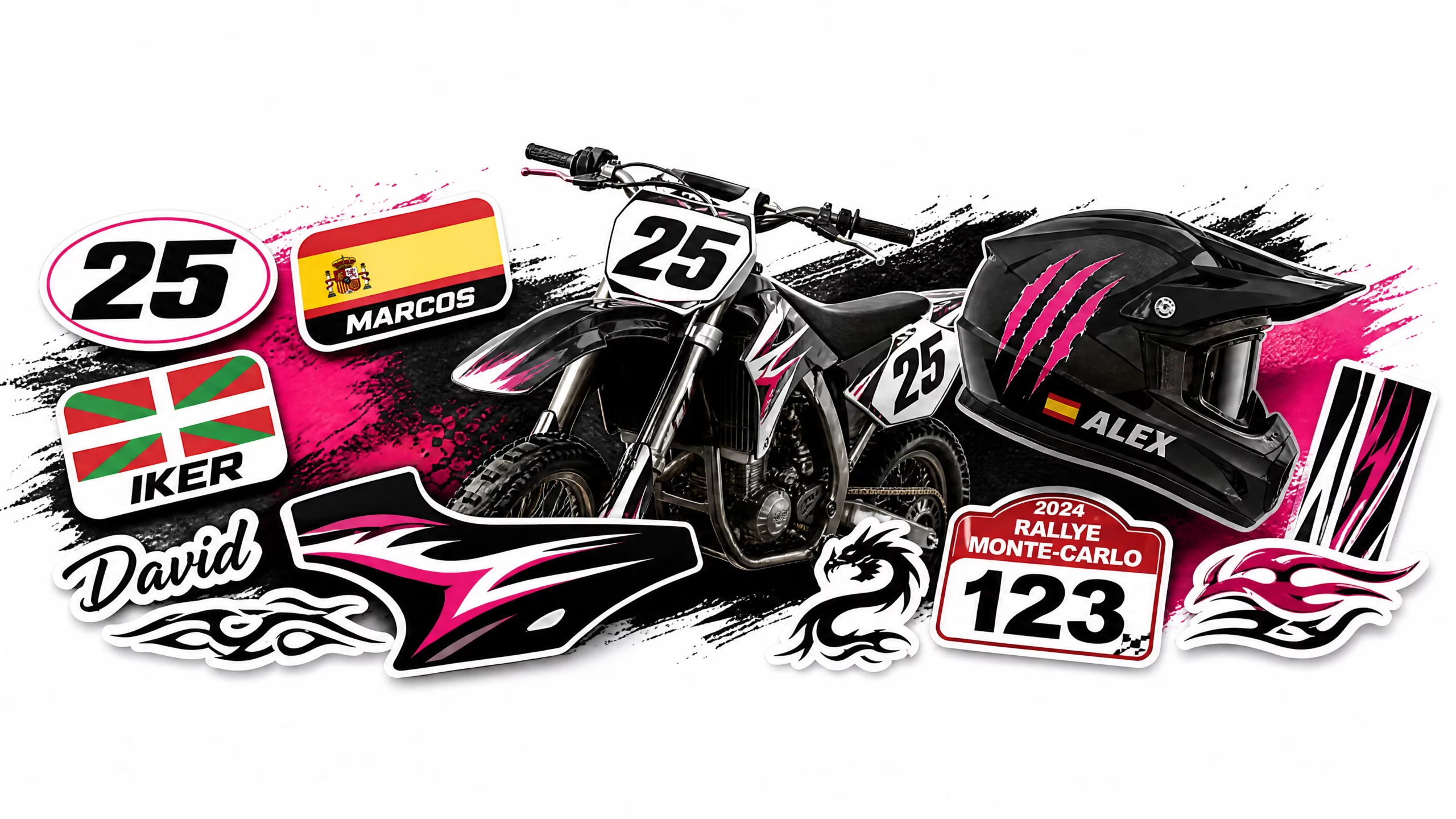 Tipos de pegatinas para moto: guía completa 2026