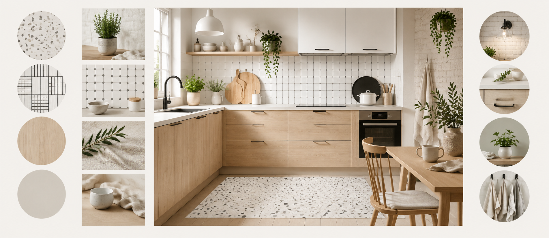 Cocina nórdica: qué alfombra vinílica y qué vinilos combinan mejor