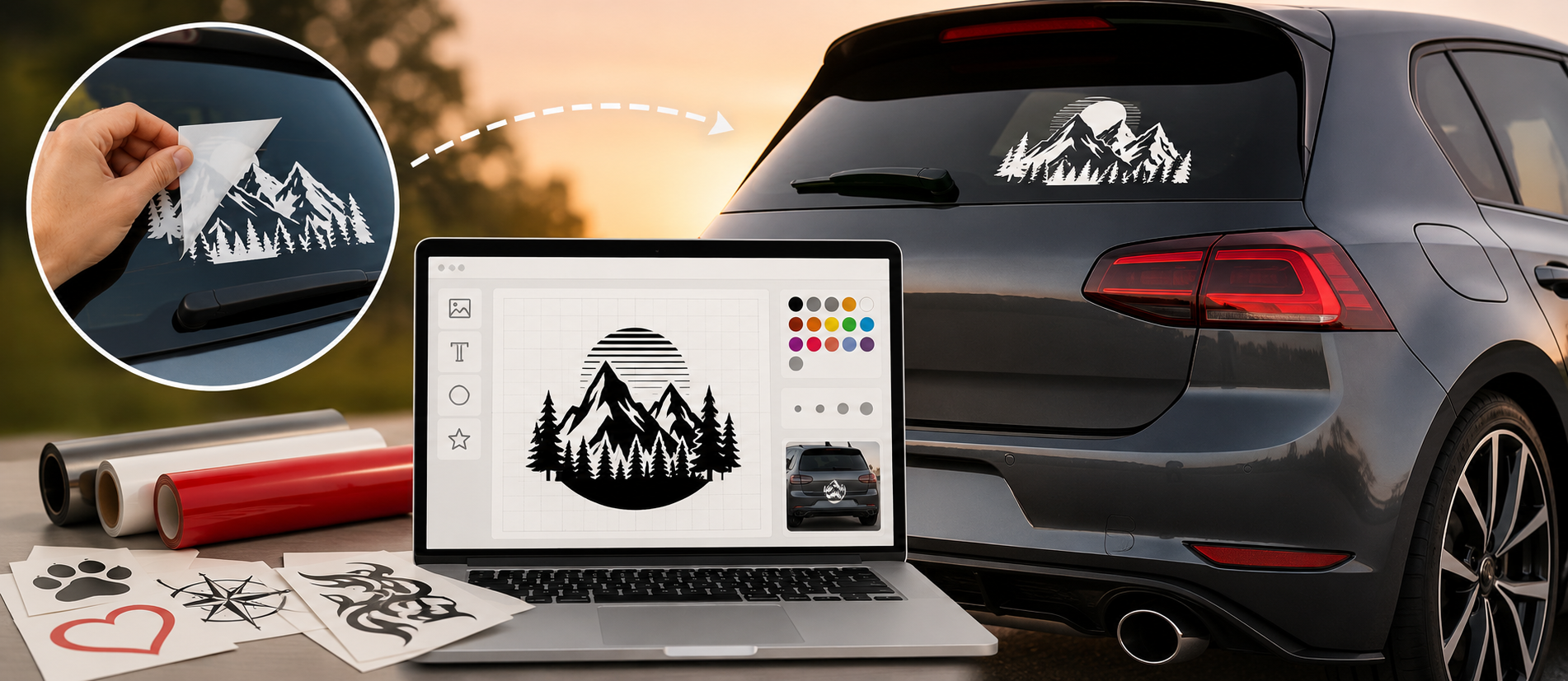 Autoaufkleber selbst gestalten – So kreierst du deinen individuellen Sticker