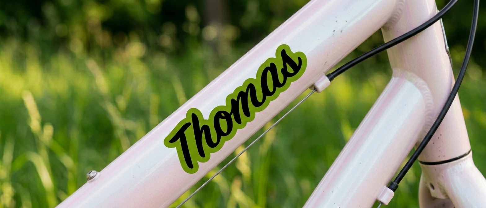 Bike Name Stickers: Why Pro Cyclists Use Them — and Why You Should Too