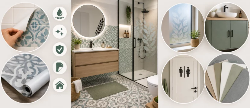 Vinilos para baño: tipos, ideas y guía para decorar sin obras