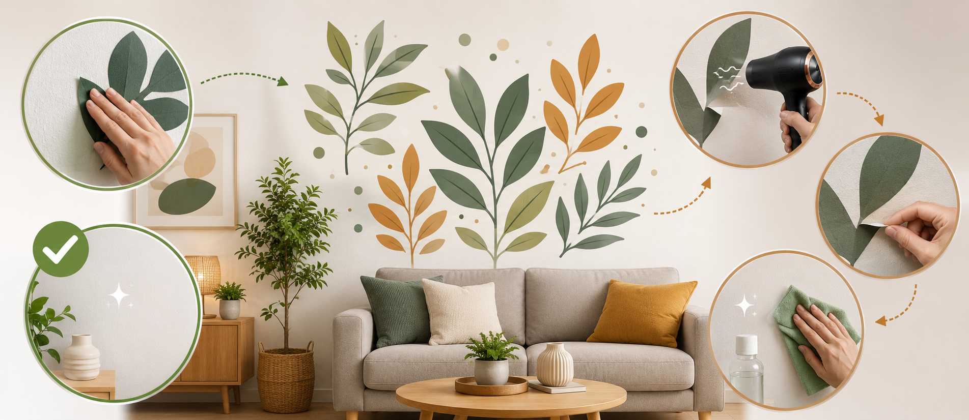 Les stickers muraux abîment-ils les murs ? Comment les enlever sans laisser de trace