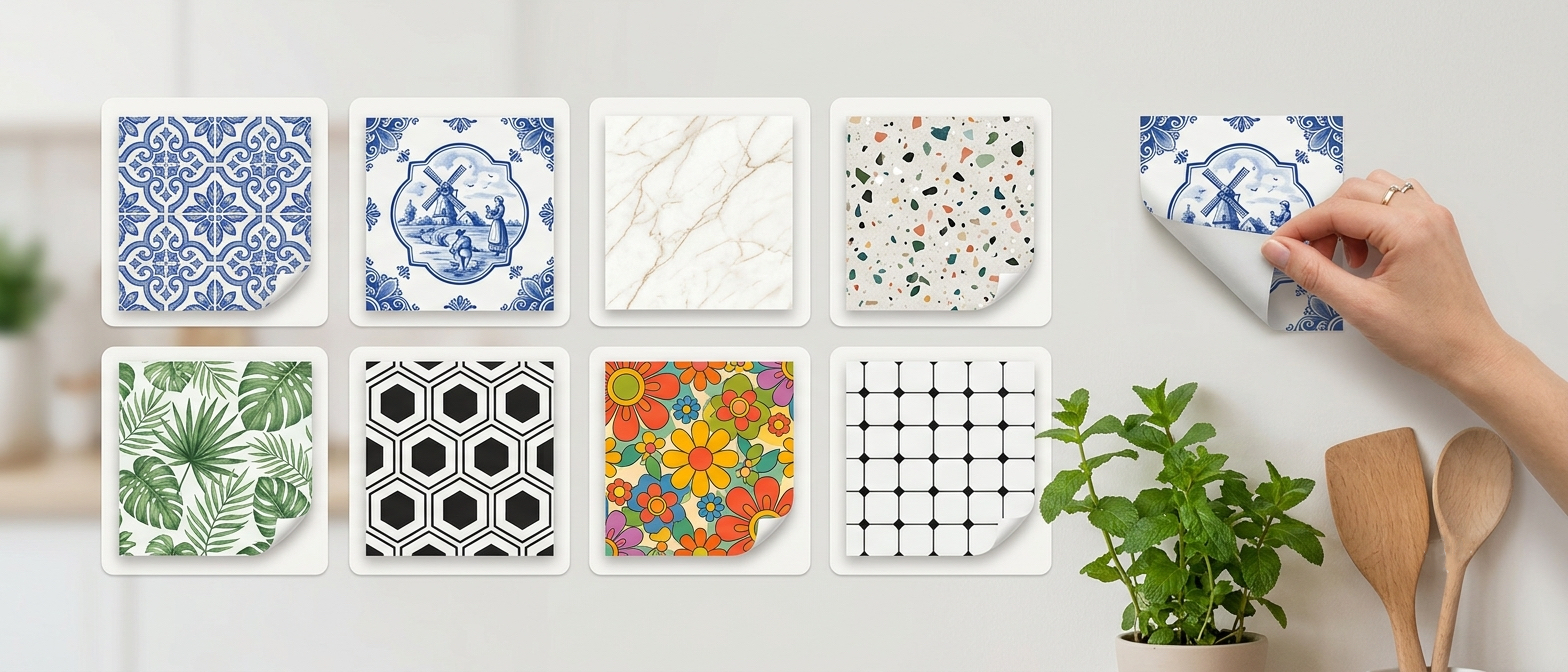 Tegelstickers keuken: 8 inspirerende ideeën voor een make-over zonder verbouwen