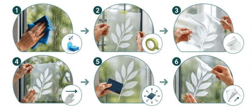 Raamstickers aanbrengen: zo plak je een glas sticker perfect