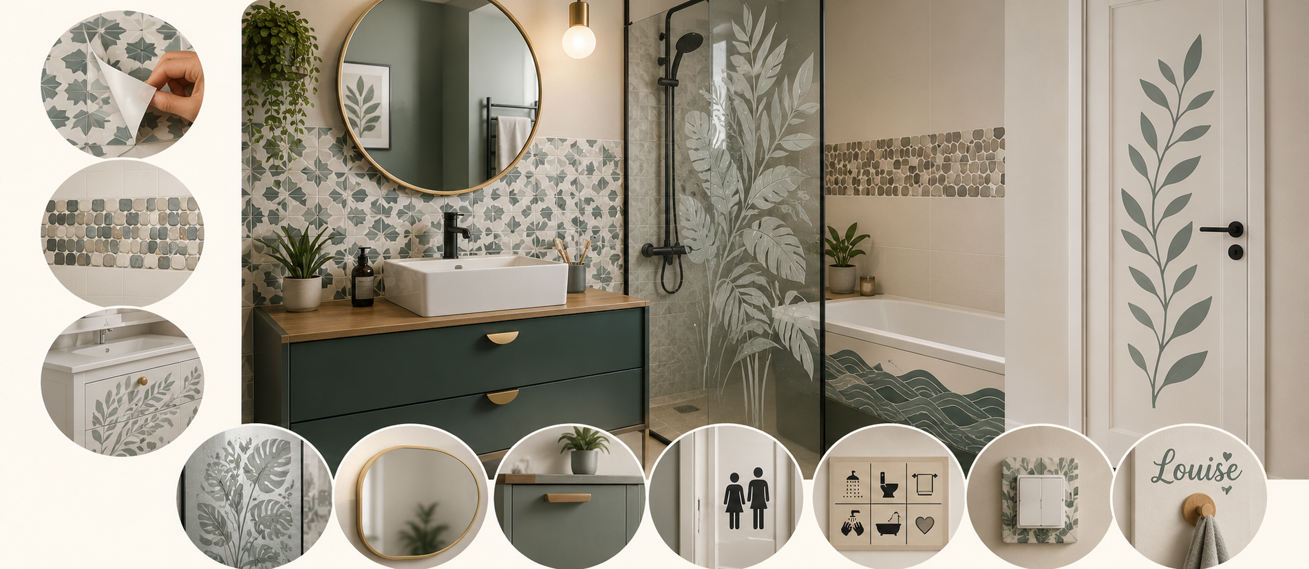 Rénover sa salle de bain sans travaux : 10 idées avec des stickers (dès 4 €)