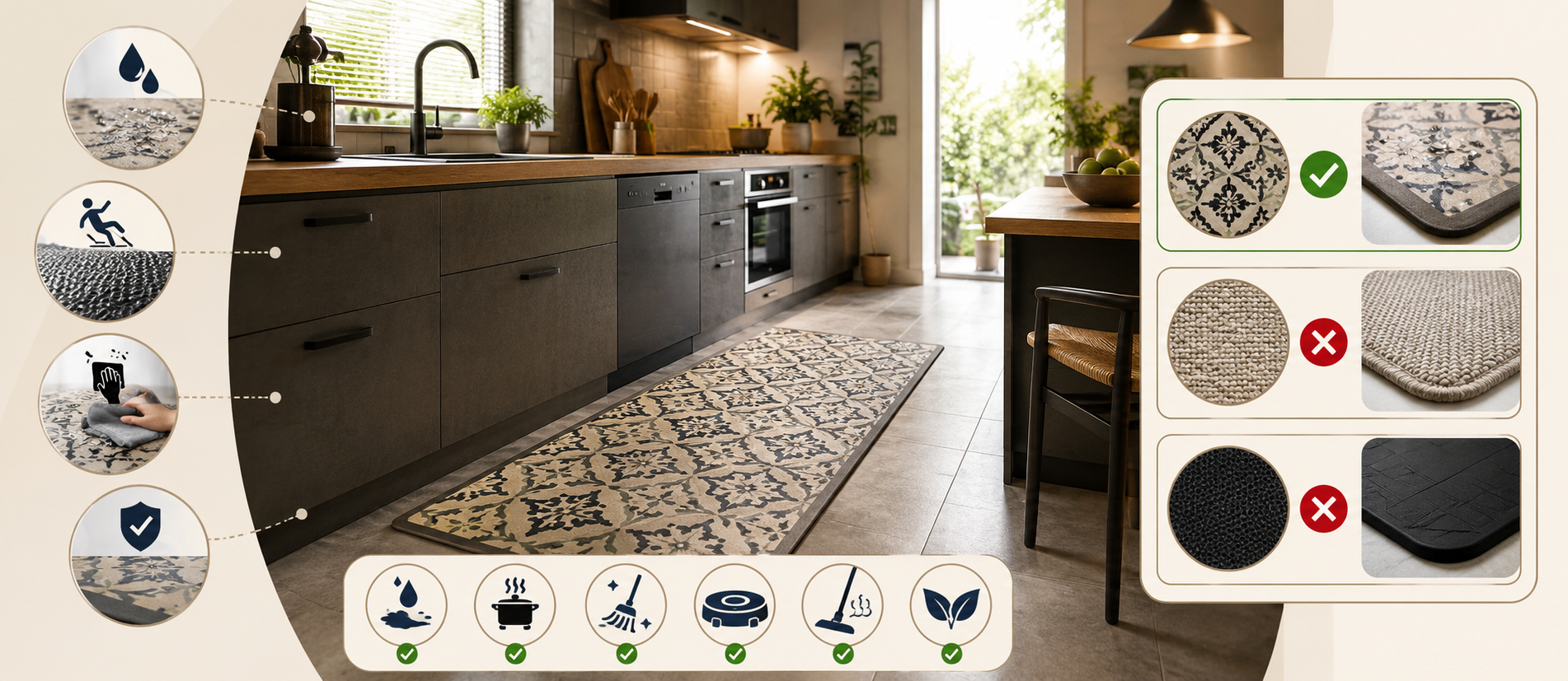 Quel tapis choisir pour une cuisine ? Le guide complet 2026