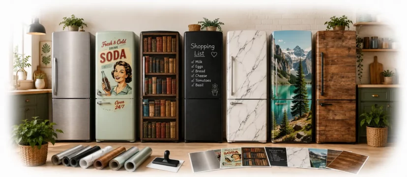 Relooker un vieux frigo : 7 idées déco avec des stickers (guide 2026)