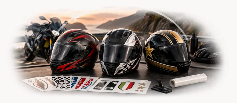 Helmet stickers: The complete guide to customising your motorcycle helmet
