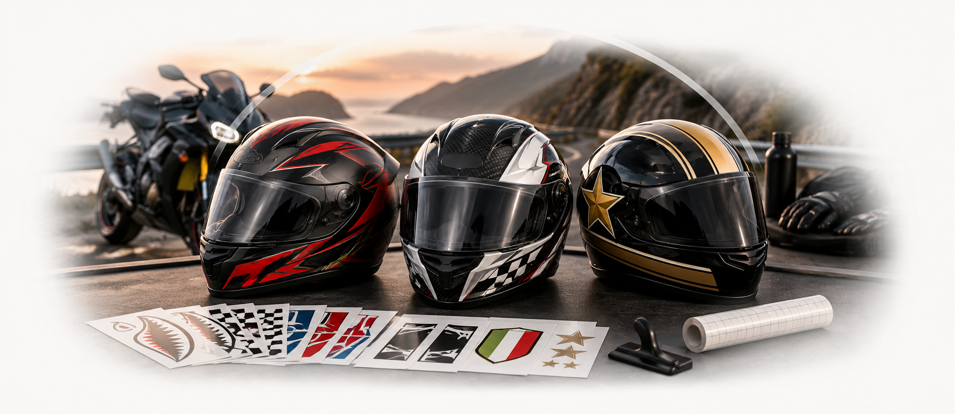 Helmet stickers: The complete guide to customising your motorcycle helmet