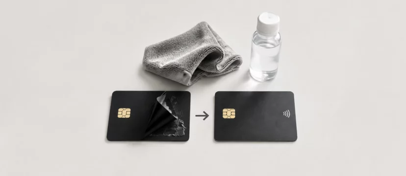 How to remove bank card sticker residue (without damaging your card)