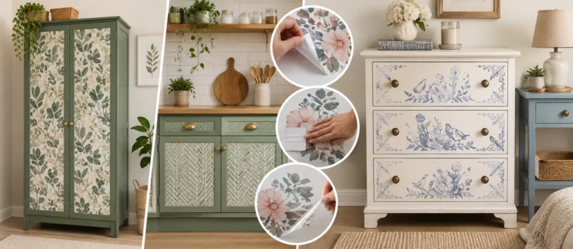 Furniture stickers vs decals vs transfers: Which one is right for your upcycling project?