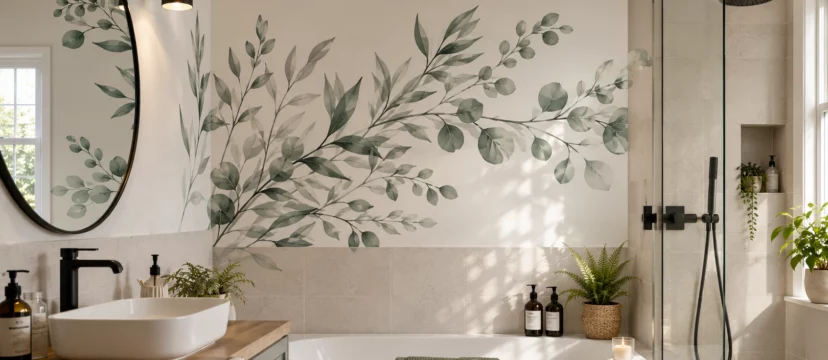 Bathroom wall stickers: ideas, tips and how to transform your space without painting