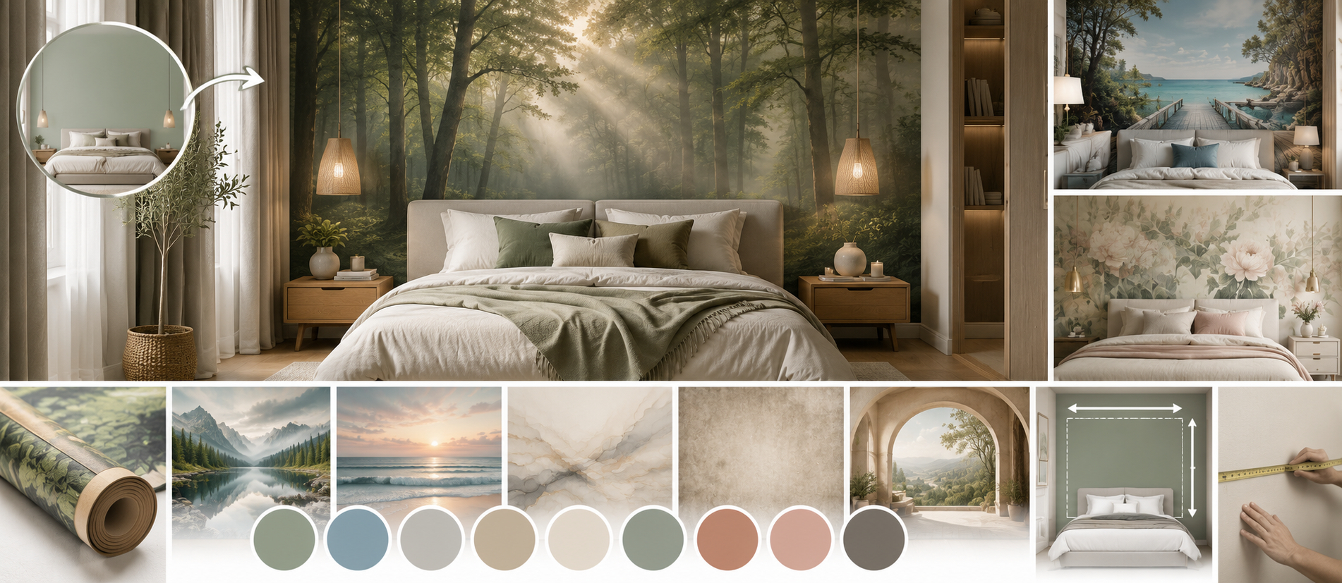 Qual è il miglior fotomurale per la camera da letto? Leggi la guida e scegli il soggetto giusto per la tua casa
