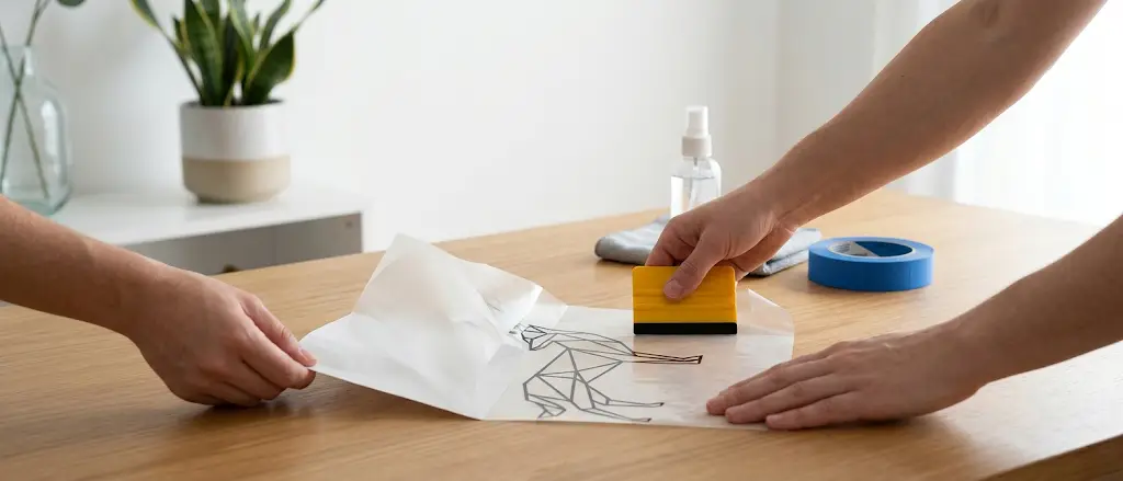 Como aplicar autocolantes em vinil sem bolhas: guia passo a passo?