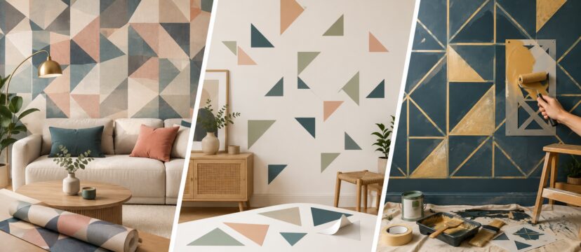 Carta da Parati Geometrica, Adesivi Murali o Pittura? Scoprili